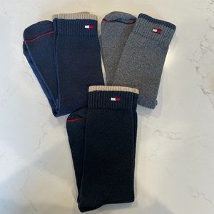 Tommy Hilfiger Men’s 3 Pair Logo Crew Socks